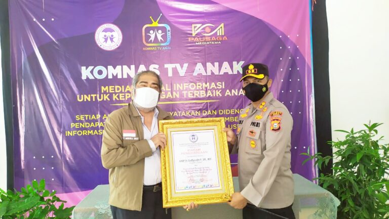 Kapolres Gowa Raih Penghargaan KPAI