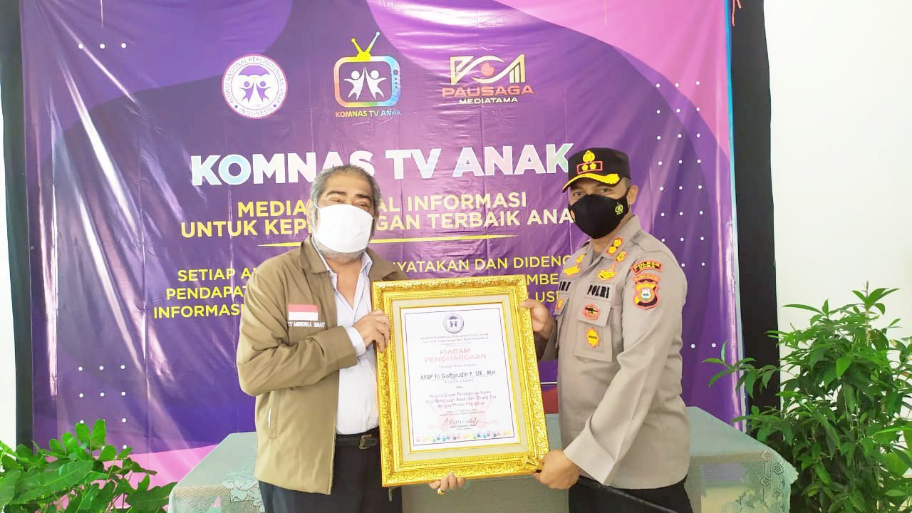 Kapolres Gowa Raih Penghargaan KPAI