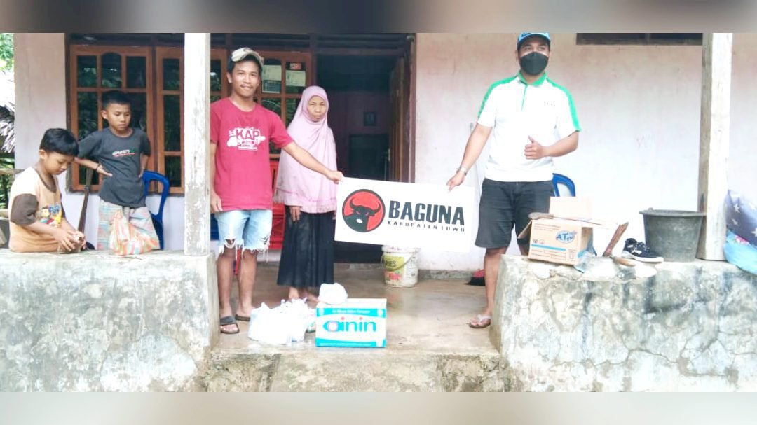 Gerak Cepat, Baguna Luwu Bawa Bantuan untuk Korban Banjir Bandang