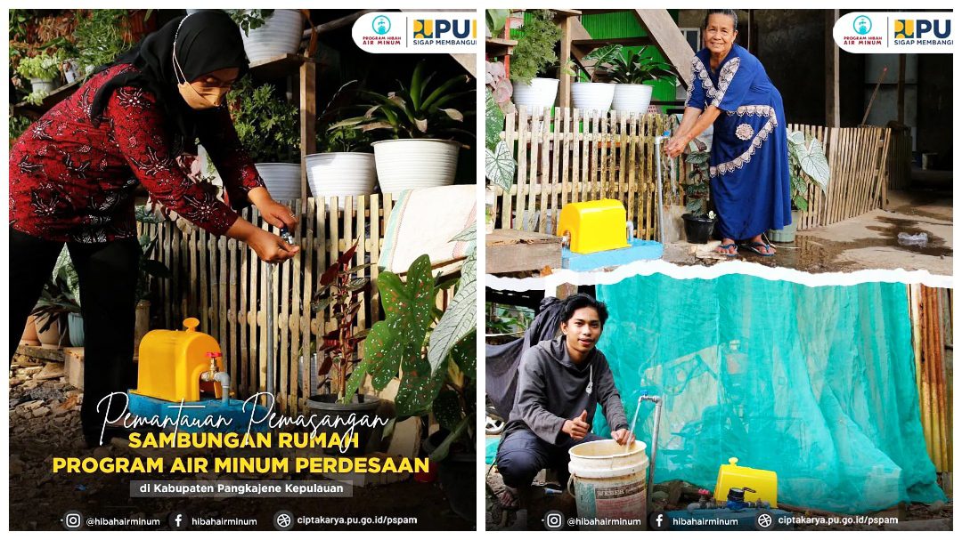 992 Titik di Pangkep Terima Program Hibah Air Minum PUPR