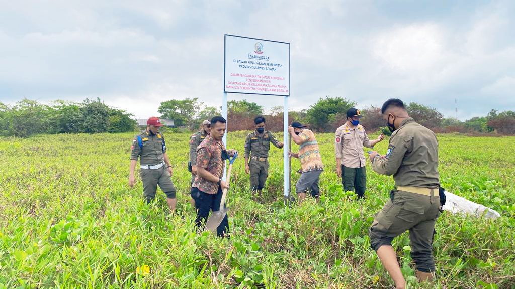 Pemprov Sulsel kembali Amankan Aset negara di daerah Binangan, Tamalate
