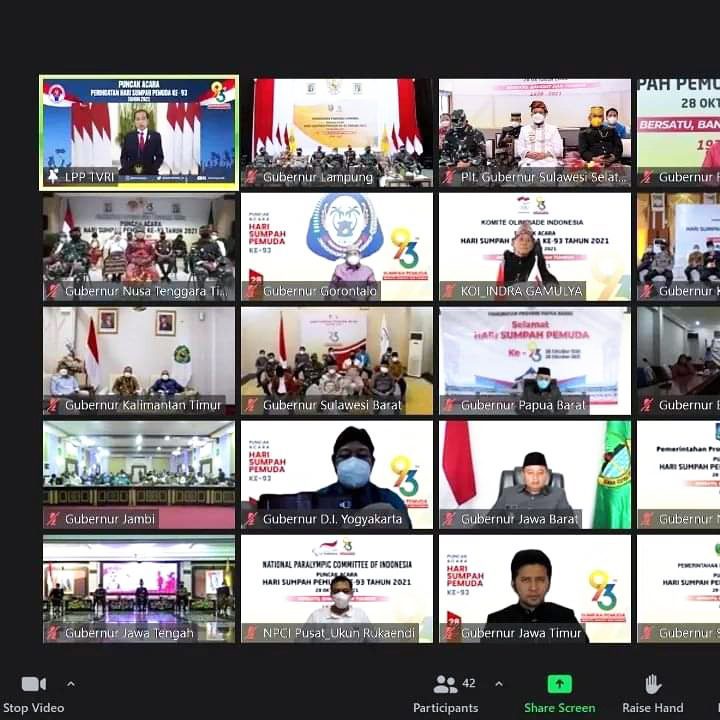 Ikuti Sumpah Pemuda secara Virtual, Plt Gubernur: Pemuda harus bisa terus berinovasi 3 Ikuti Sumpah Pemuda secara Virtual, Plt Gubernur: Pemuda harus bisa terus berinovasi