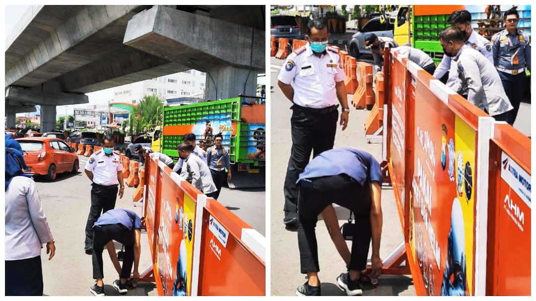 Hindari Pengendara Lawan Arus, Dishub Pasang Brigade Jalan di Tiga Lokasi