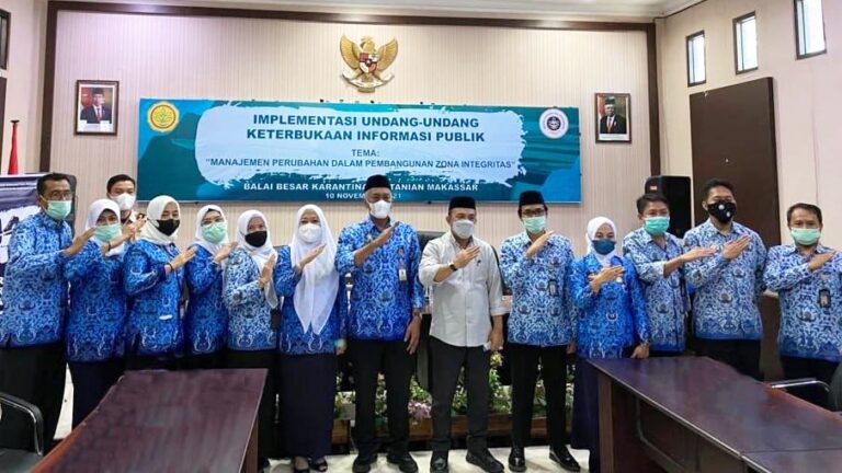 Menuju WBBM, Karantina Pertanian Makassar Koordinasi Internal Bersama Ombusdman