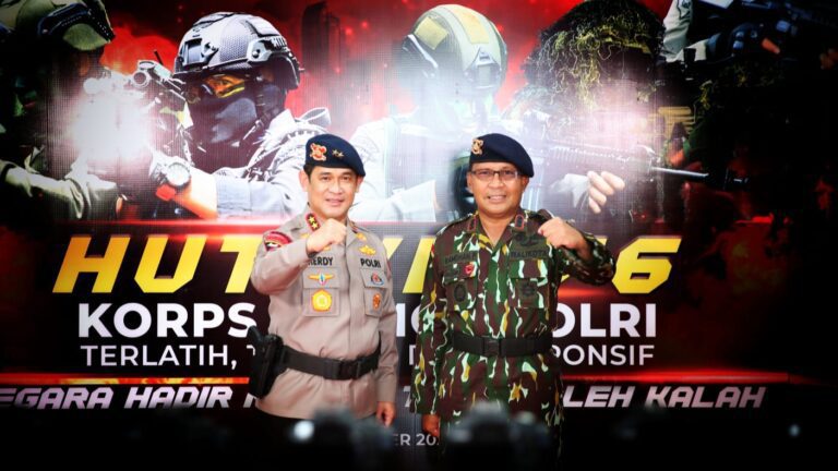 Wali Kota Danny Hadiri Syukuran Peringatan HUT Ke 76 Korps Brimob Polda Sulsel
