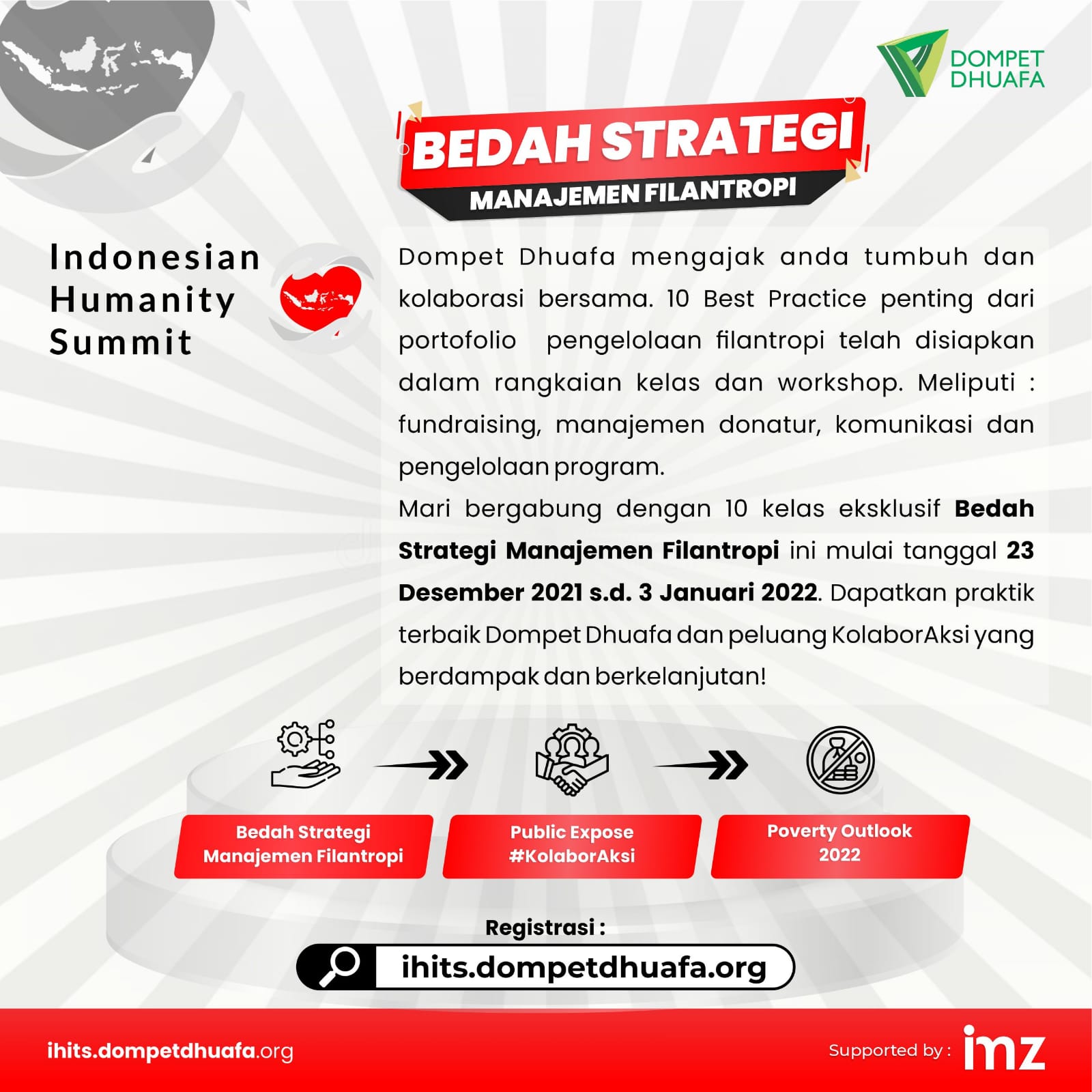 Dompet Dhuafa Gelar Bedah Strategi Manajemen Filantropi di Indonesian Humanity Summit 4 Dompet Dhuafa Gelar Bedah Strategi Manajemen Filantropi di Indonesian Humanity Summit