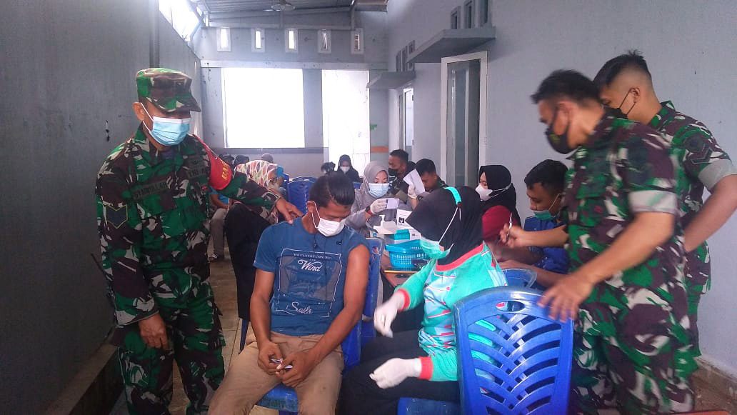 Serbuan Vaksinasi di Kelurahan Biring Romang Diikuti 150 Orang