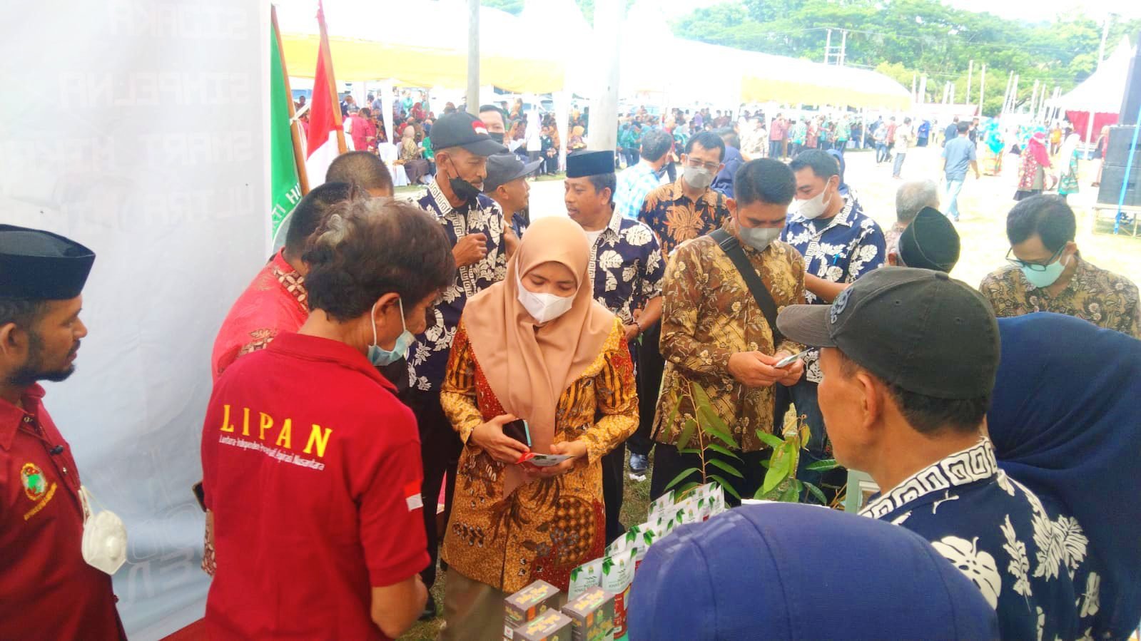 Stand Koperasi LIPAN Sejahtera Mandiri di Penuhi Pengunjung di Ajang Expo Harkopnas