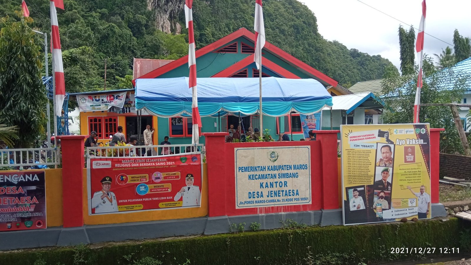 Ratusan Warga Desa Jenetaesa Simbang, Antusias Mengikuti Vaksinasi