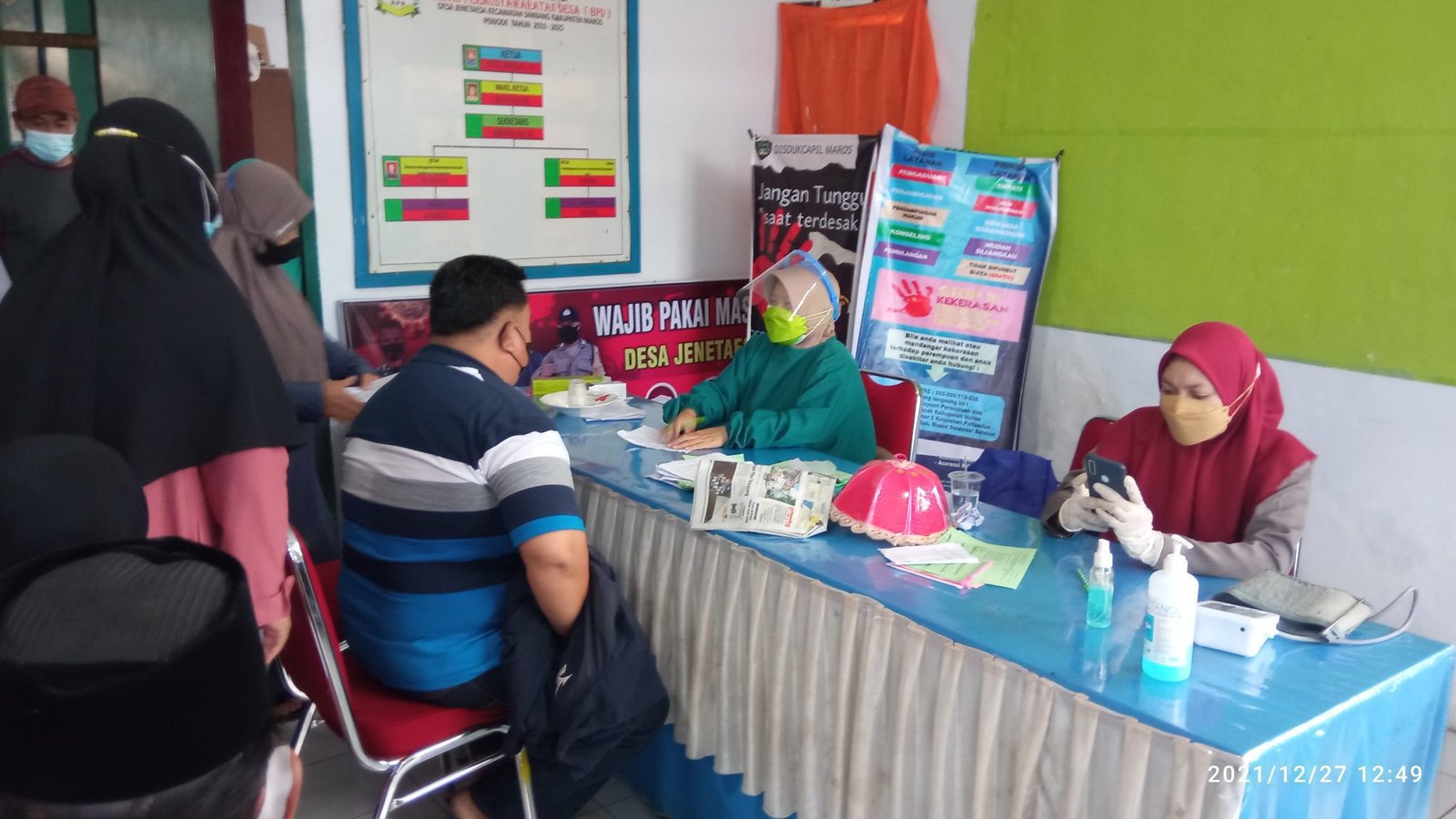 Ratusan Warga Desa Jenetaesa Simbang, Antusias Mengikuti Vaksinasi