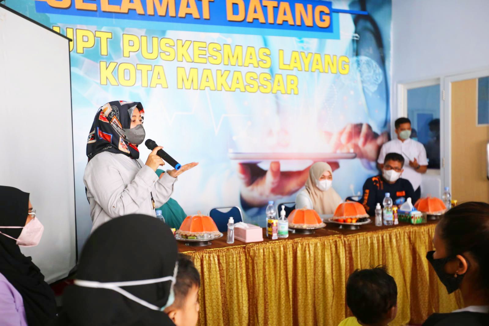 Tinjau PKM di Bontoala, Wawali Makassar Edukasi Orang Tua Cegah Stunting