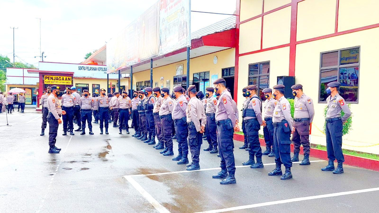 Personil Polres Gowa Gelar Apel Satuan Fungsi
