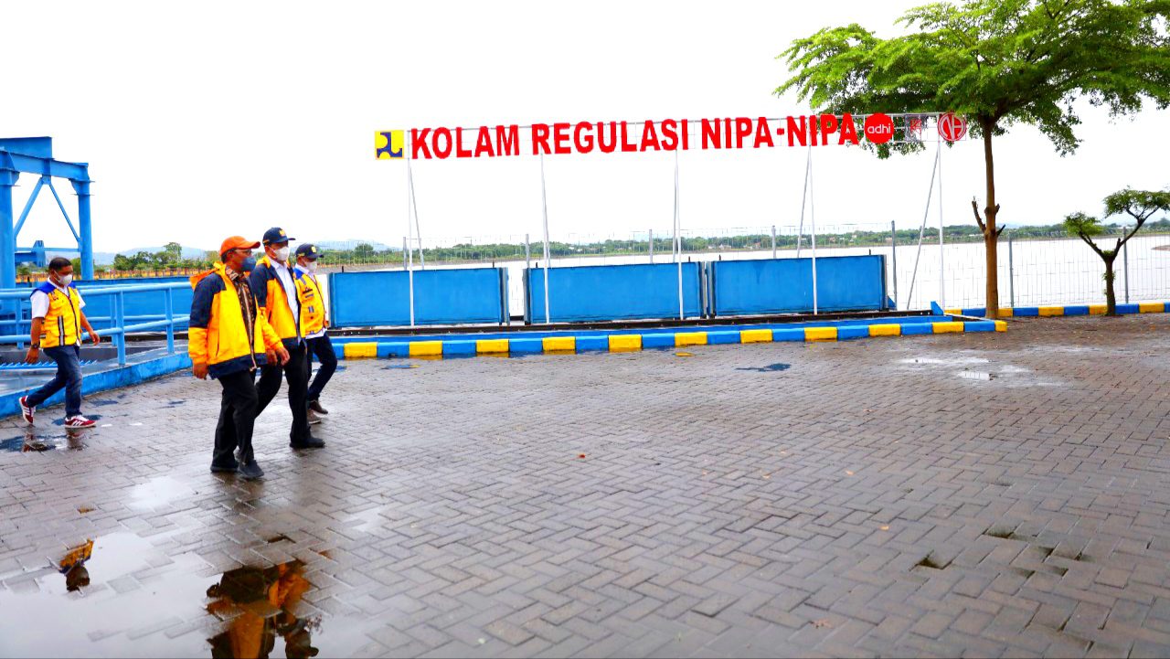 Pantau Kolam Regulasi Nipa-Nipa, Walikota Siapkan Pompa Antisipasi Genangan Air
