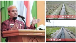Resmikan Proyek Irigasi dari Bantuan Keuangan di Sidrap, Andi Sudirman: Alhamdulillah, Aliri 512 Hektar Sawah