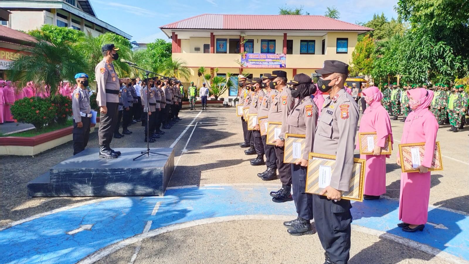 Pimpin Apel Gelar Pasukan Ops Keselamatan 2022, Kapolres Pangkep Jabarkan Tiga Sasaran Target Ops Korlantas Polri