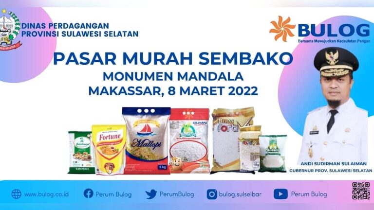 Andi Sudirman Jawab Kebutuhan Masyarakat, Besok Gelar Pasar Murah Sembako di Monumen Mandala 9 Andi Sudirman Jawab Kebutuhan Masyarakat, Besok Gelar Pasar Murah Sembako di Monumen Mandala