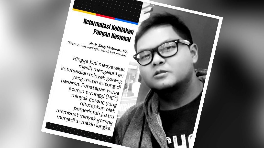 Haris Zaky Mubarak, MA (Riset Analis Jaringan Studi Indonesia)