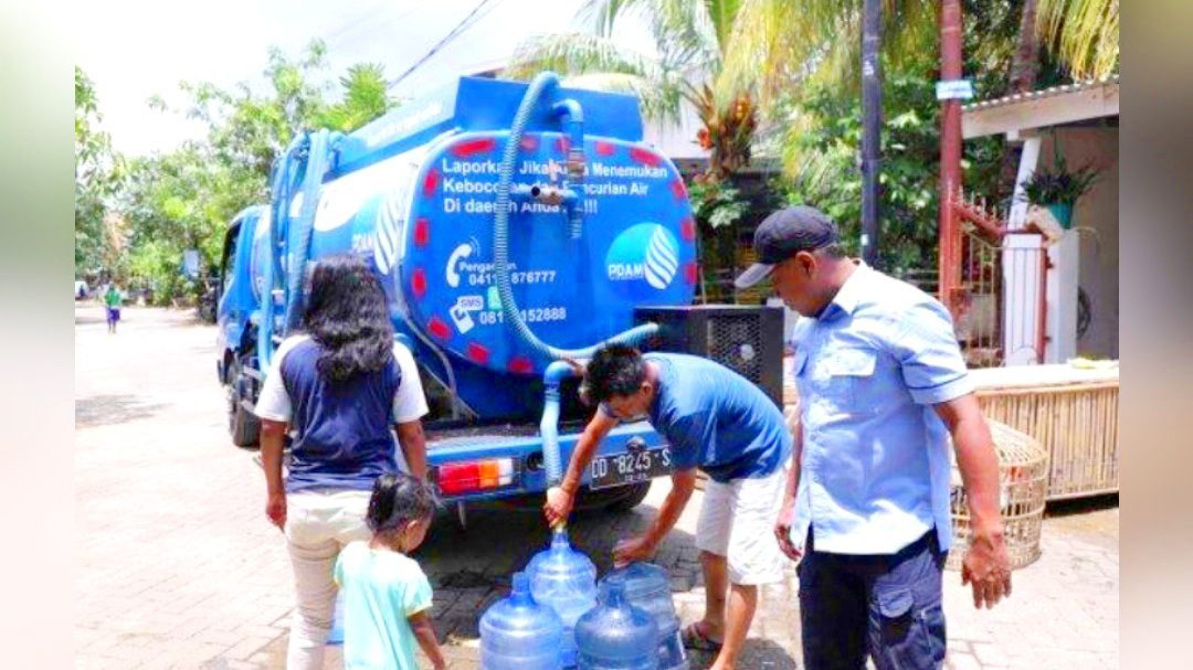 Gerak Cepat PDAM Turunkan Mobil Tangki, Imbas Pipa Induk yang alami kebocoran