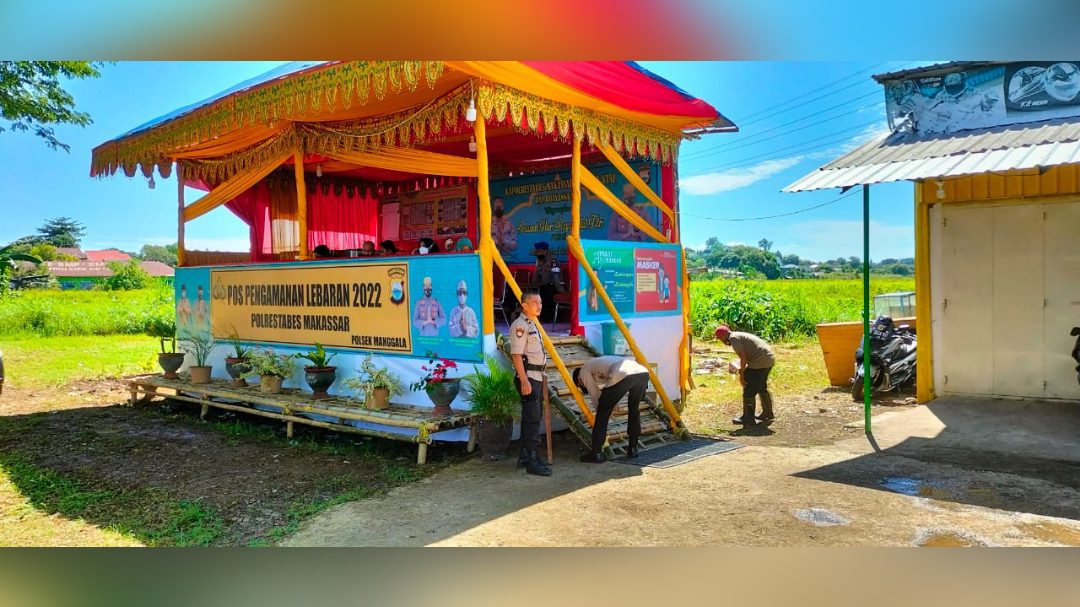 Polsek Manggala Buat Posko Pengamanan Lebaran Bercirikhas Sulsel