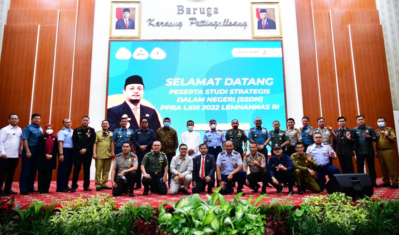 Andi Sudirman Sambut Peserta SSDN PPRA LXIII Lemhannas RI