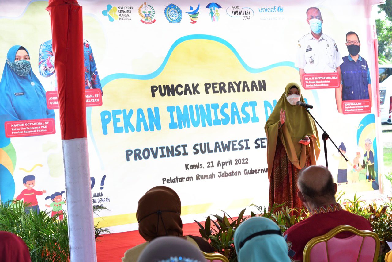 Cakupan Imunisasi Dasar Lengkap di Sulsel Tertinggi di Indonesia