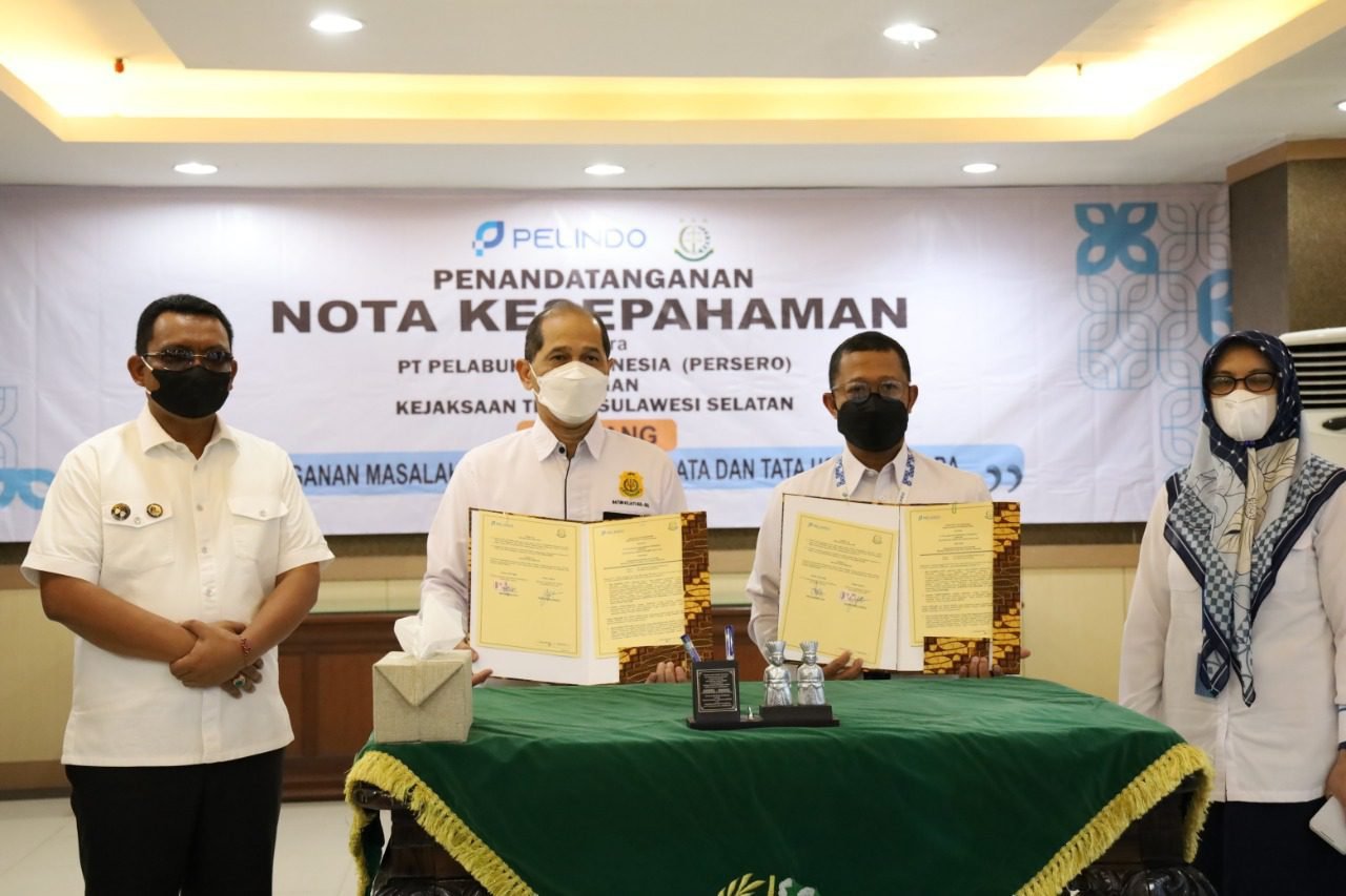 Saling Sinergi, Pelindo Regional 4 dan Kajati Sulsel Teken MoU