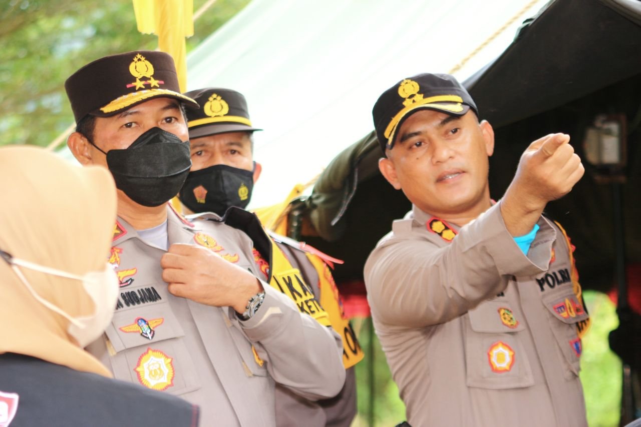 Kapolda Sulsel Tinjau Pos Pam Bantimurung Pasca Idul Fitri 1443 H