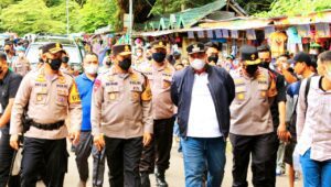 Kapolda Sulsel Tinjau Pos Pam Bantimurung Pasca Idul Fitri 1443 H