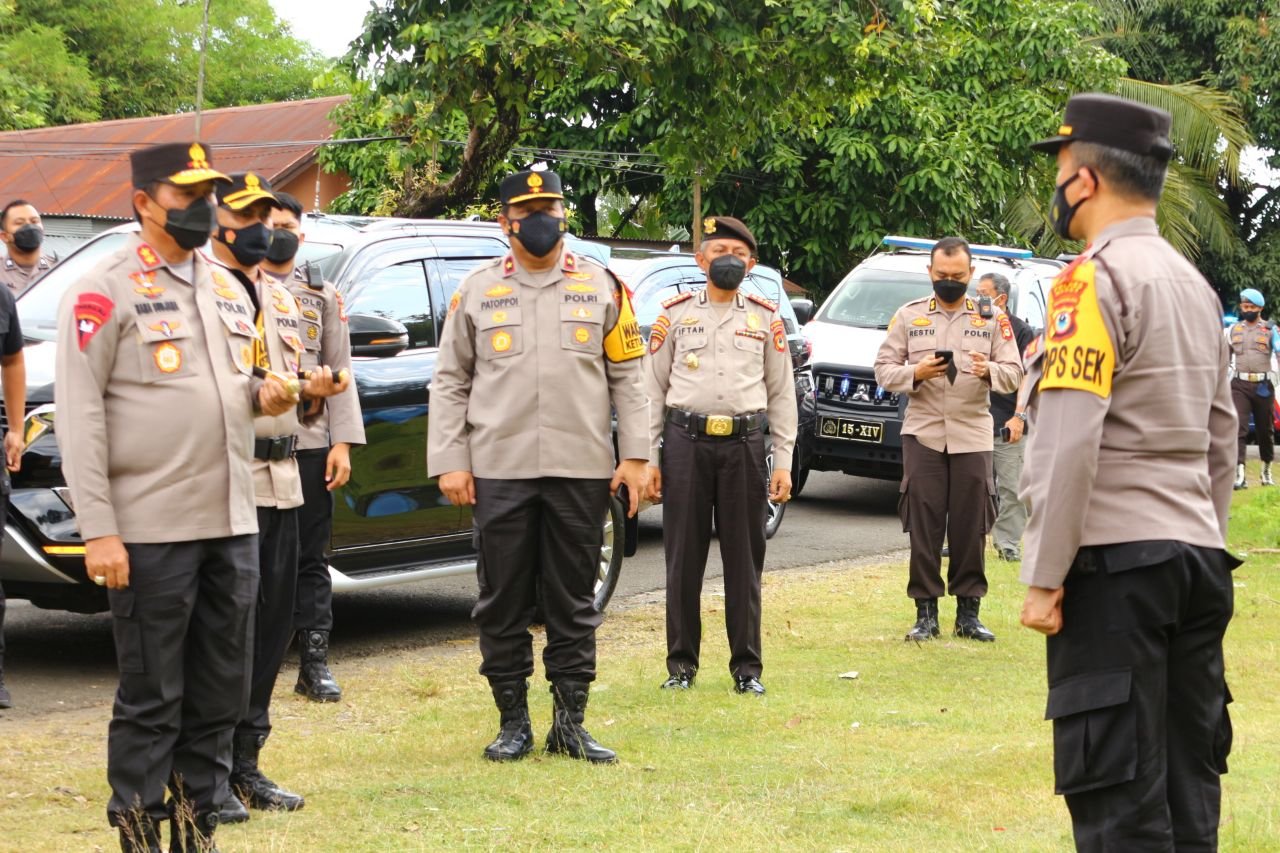Kapolda Sulsel Tinjau Pos Pam Bantimurung Pasca Idul Fitri 1443 H
