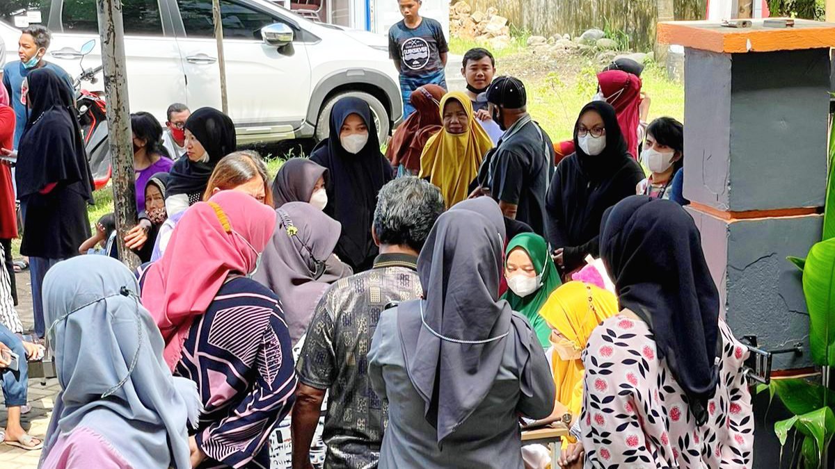 Sehari Puskesmas Mangasa Vaksin 80 Warga di Makassar