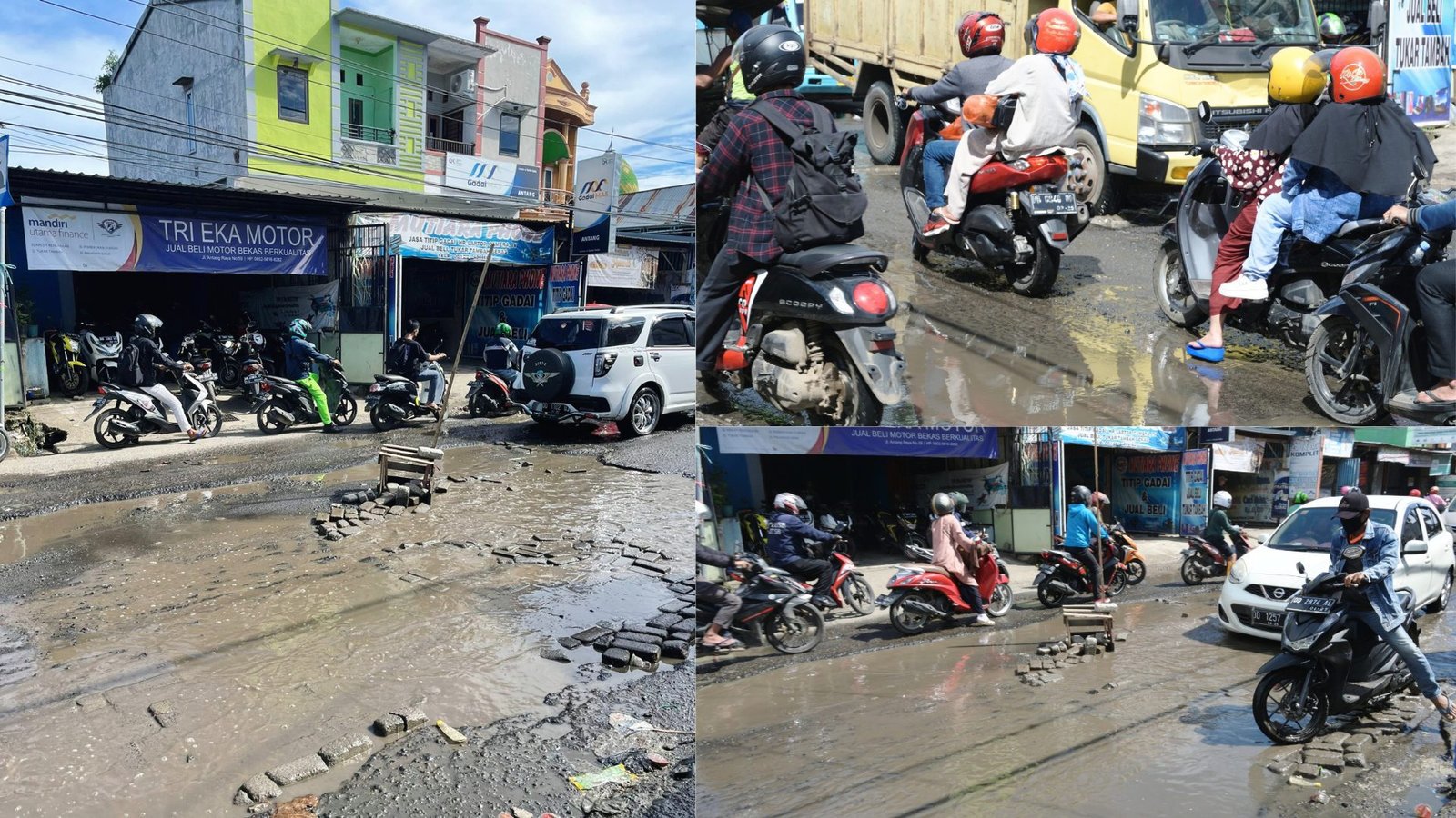 Hari Ini PUTR Sulsel Lakukan Pengukuran Jalan Antang yang Rusak