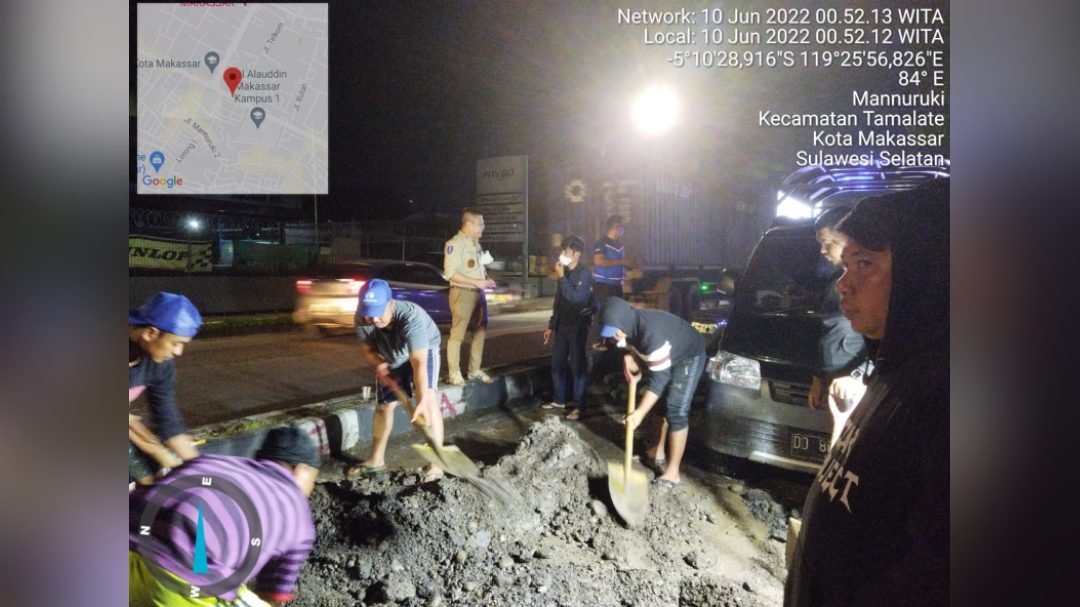 Berikan Spirit, Dini Hari Beni Iskandar Pantau Penyelesaian Pekerjaan Pipa Bocor