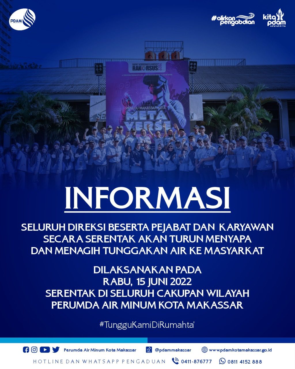 Direksi PDAM Makassar akan sapa Langsung Pelanggan hari Ini 2 Direksi PDAM Makassar akan sapa Langsung Pelanggan hari Ini