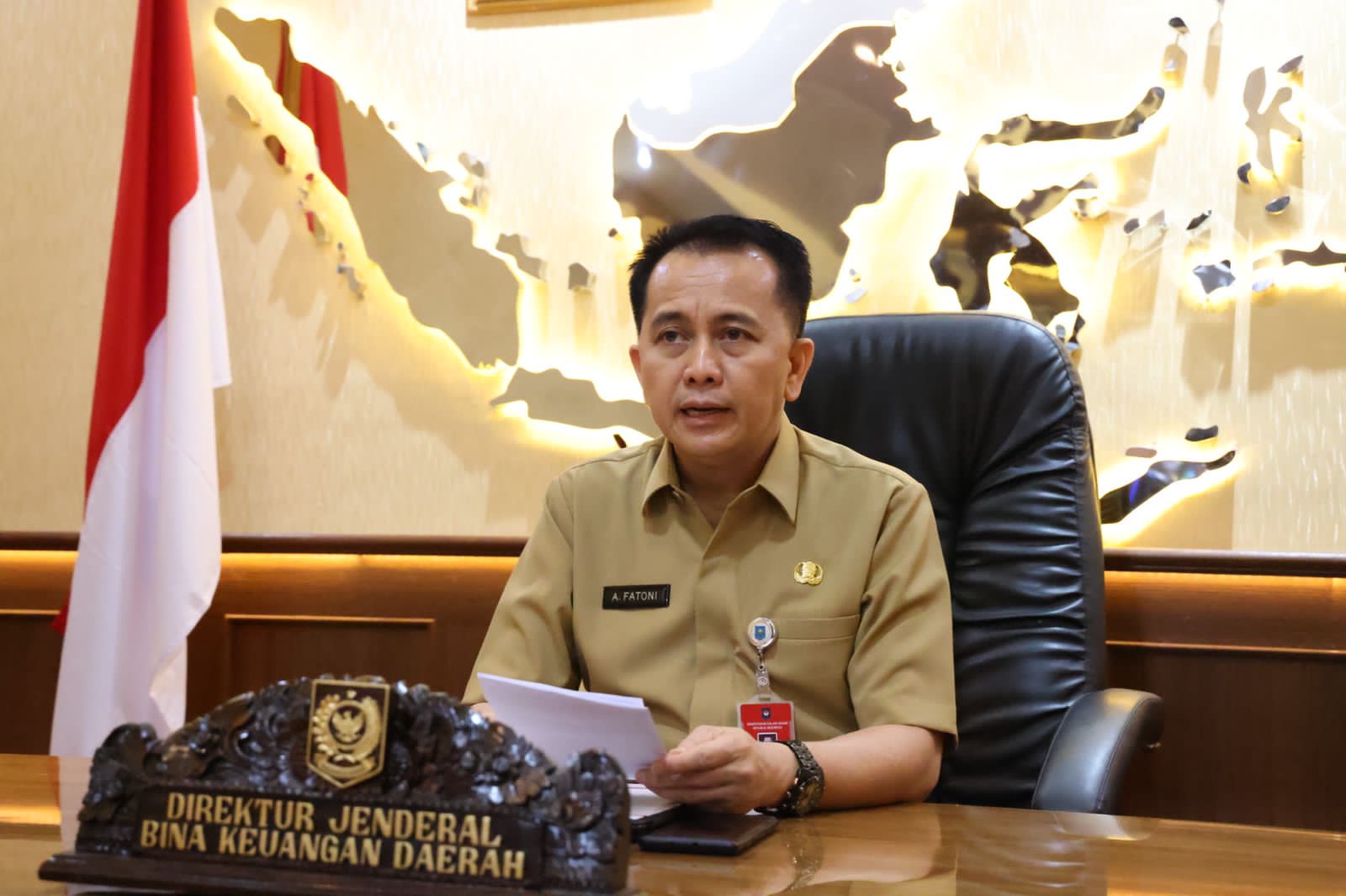 Direktur Jenderal (Dirjen) Bina Keuangan Daerah (Keuda) Kemendagri, Agus Fatoni