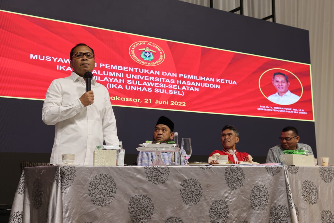 Danny Pomanto Terpilih Memimpin IKA Unhas Sulsel