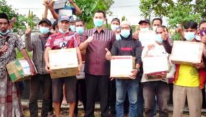 Puslatbang KMP LANRI Makassar Salurkan 108 Paket Sembako di Pangkep