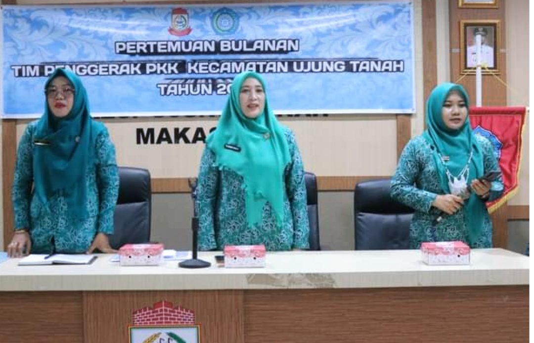 TP PKK Kecamatan Ujung Tanah Rutin Gelar Pertemuan Bulanan