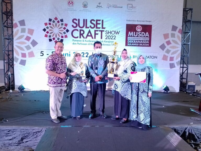 Dekranasda Pangkep Raih 2 Penghargaan di Sulsel Craft 2022