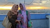 107 Kepala SMA se-Sulsel Menyaksikan Sunset di Puncak Menara Iqra Kampus Unismuh