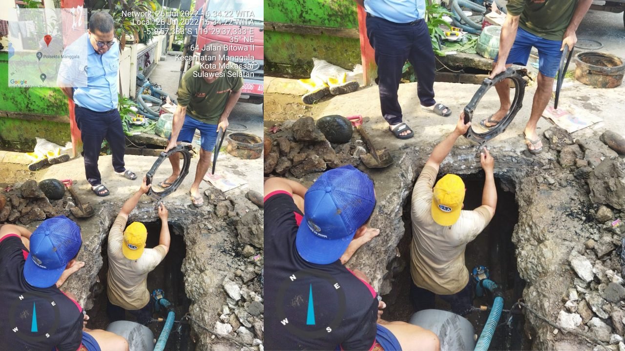 Pantau Progres Pekerjaan, Dirtek PDAM datangi Petugas di Nipa-Nipa