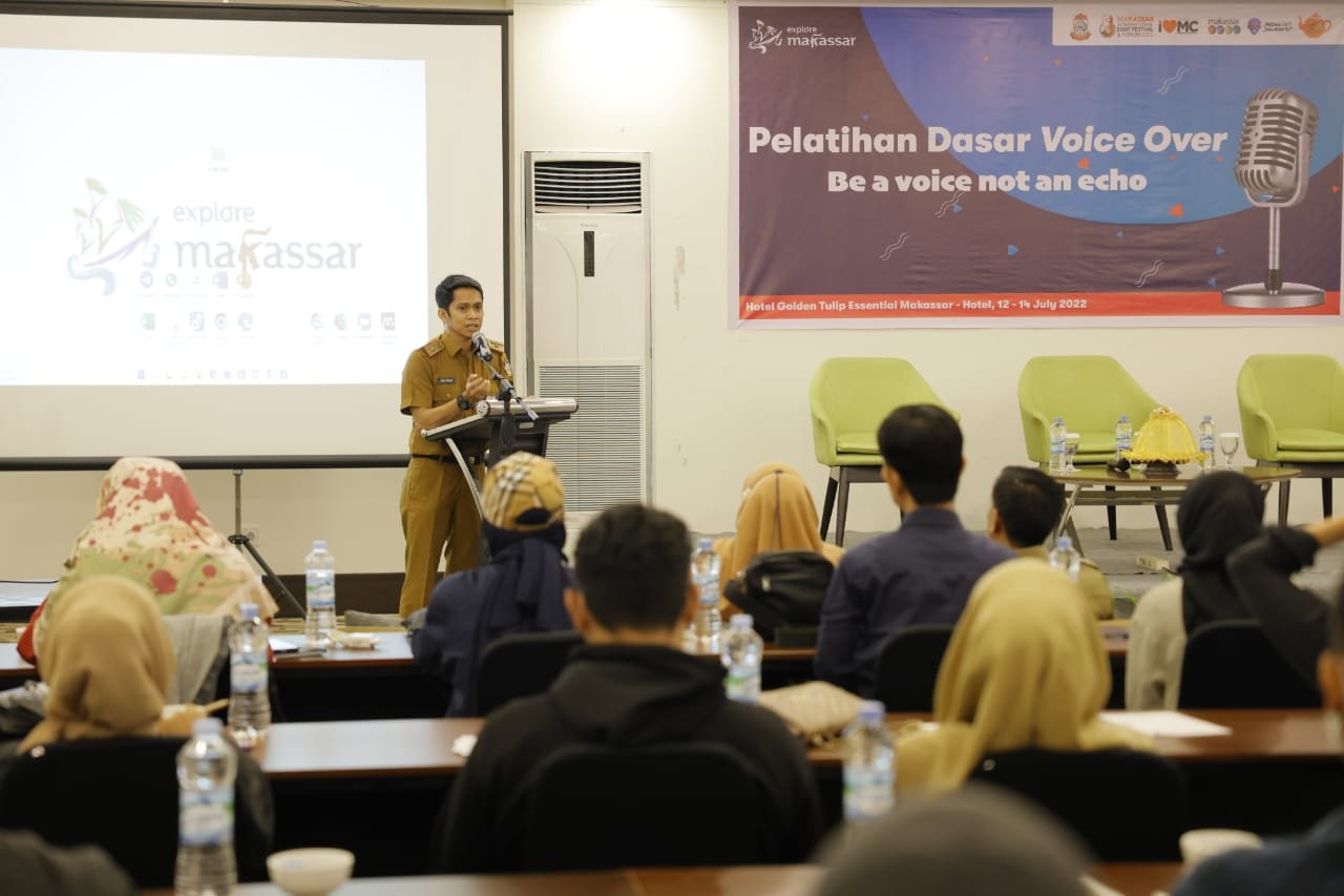 Dispar Makassar Buka Pelatihan Voice Over