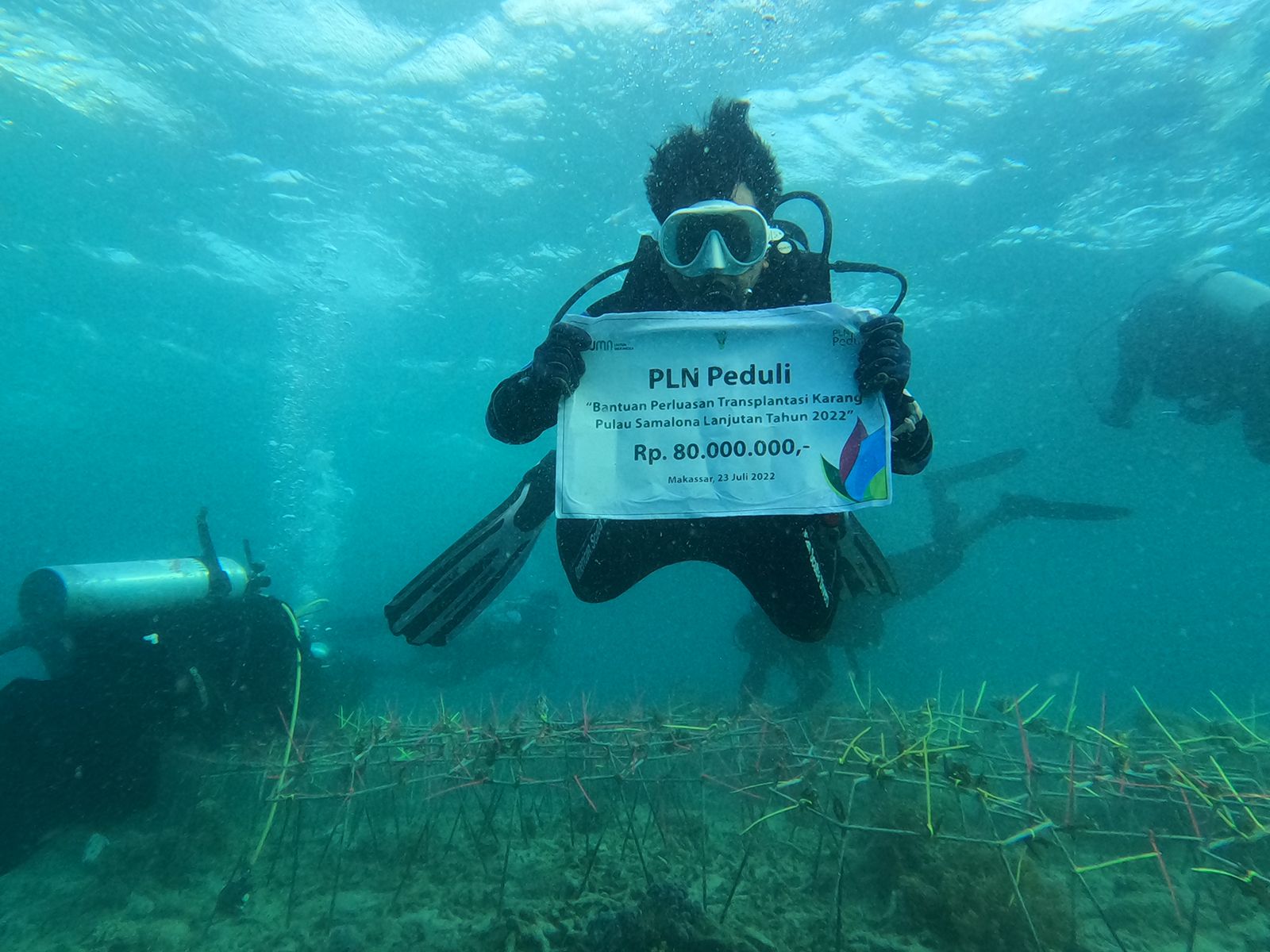 PLN Kembali Hadirkan Bantuan Guna Lestarikan Surga Bawah Laut di Selat Makassar