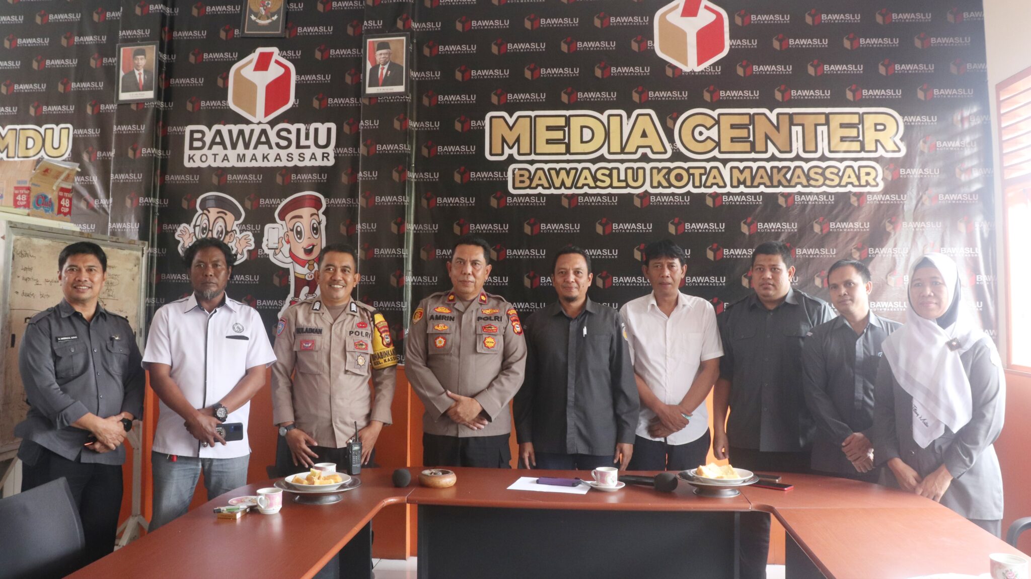 Bangun Sinergi Kelembagaan, Kapolsek Rappocini Kunjungi Bawaslu Makassar