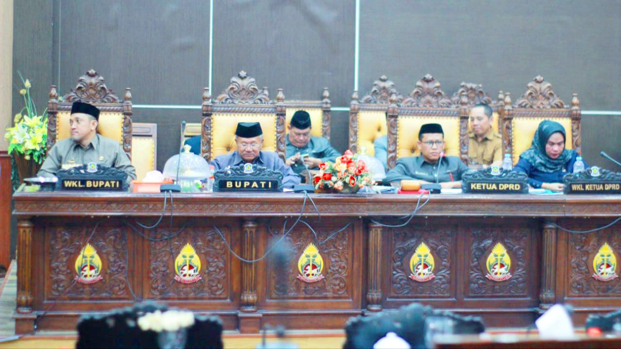 Bupati Jeneponto Hadiri Paripurna DPRD Tentang Pertanggungjawaban Pelaksanaan APBD 2021