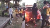 Beredar di Medsos Video Orang Berseragam Bola Keroyok Pengendara Mobil yang Bersama Isteri dan Anaknya di Jeneponto