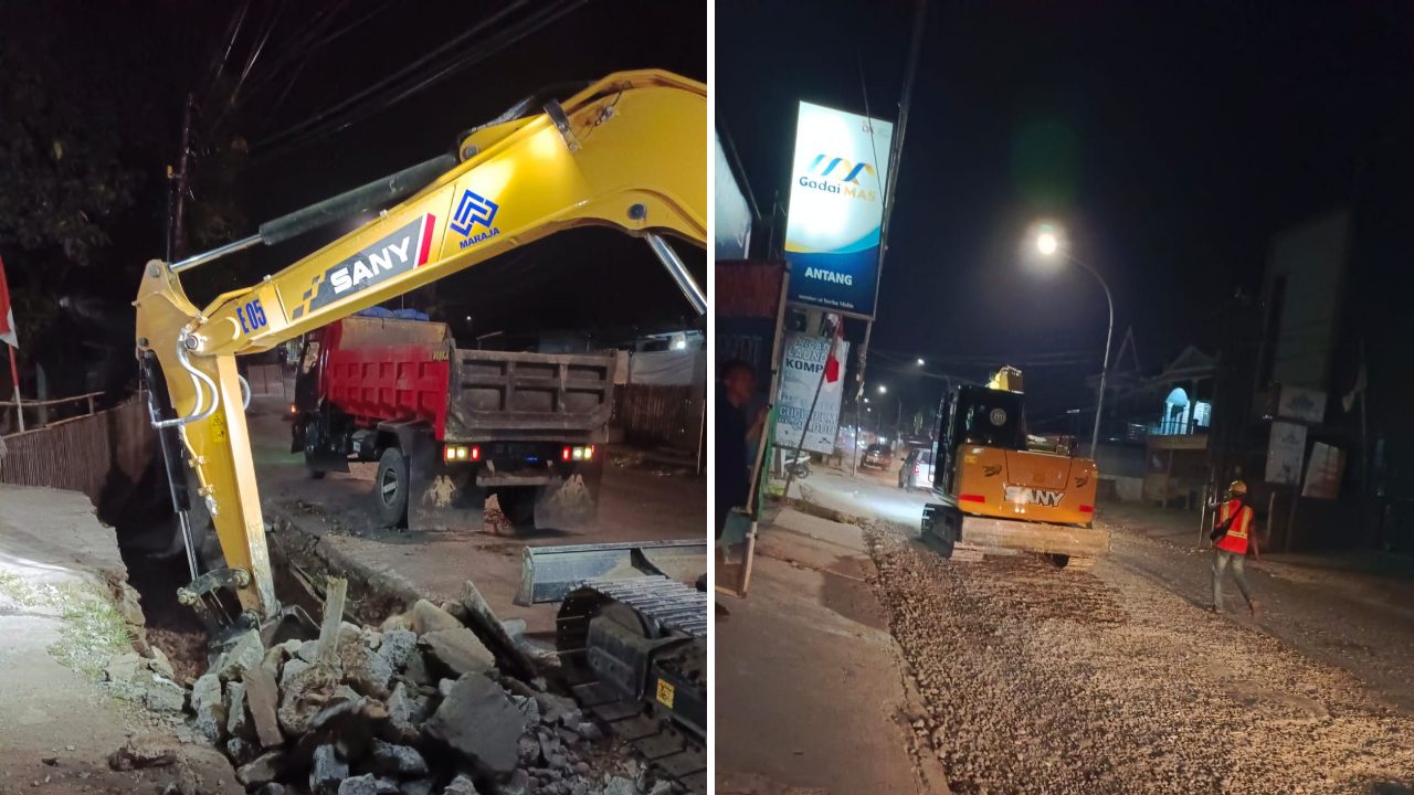 Rekonstruksi Ruas Jalan di Antang Mulai Dikerjakan Pemprov Sulsel