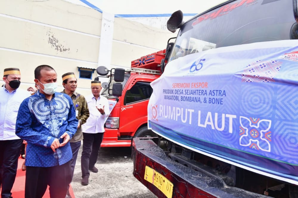 Gubernur Andi Sudirman Lepas Ekspor Komoditas Perikanan dan Kelautan Senilai Rp6,5 M Binaan Astra