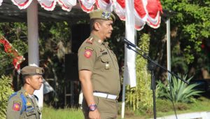 Kasatpol PP Sulsel Pimpin Apel Besar Pasukan Kesiapsiagaan Penanganan Bencana Alam