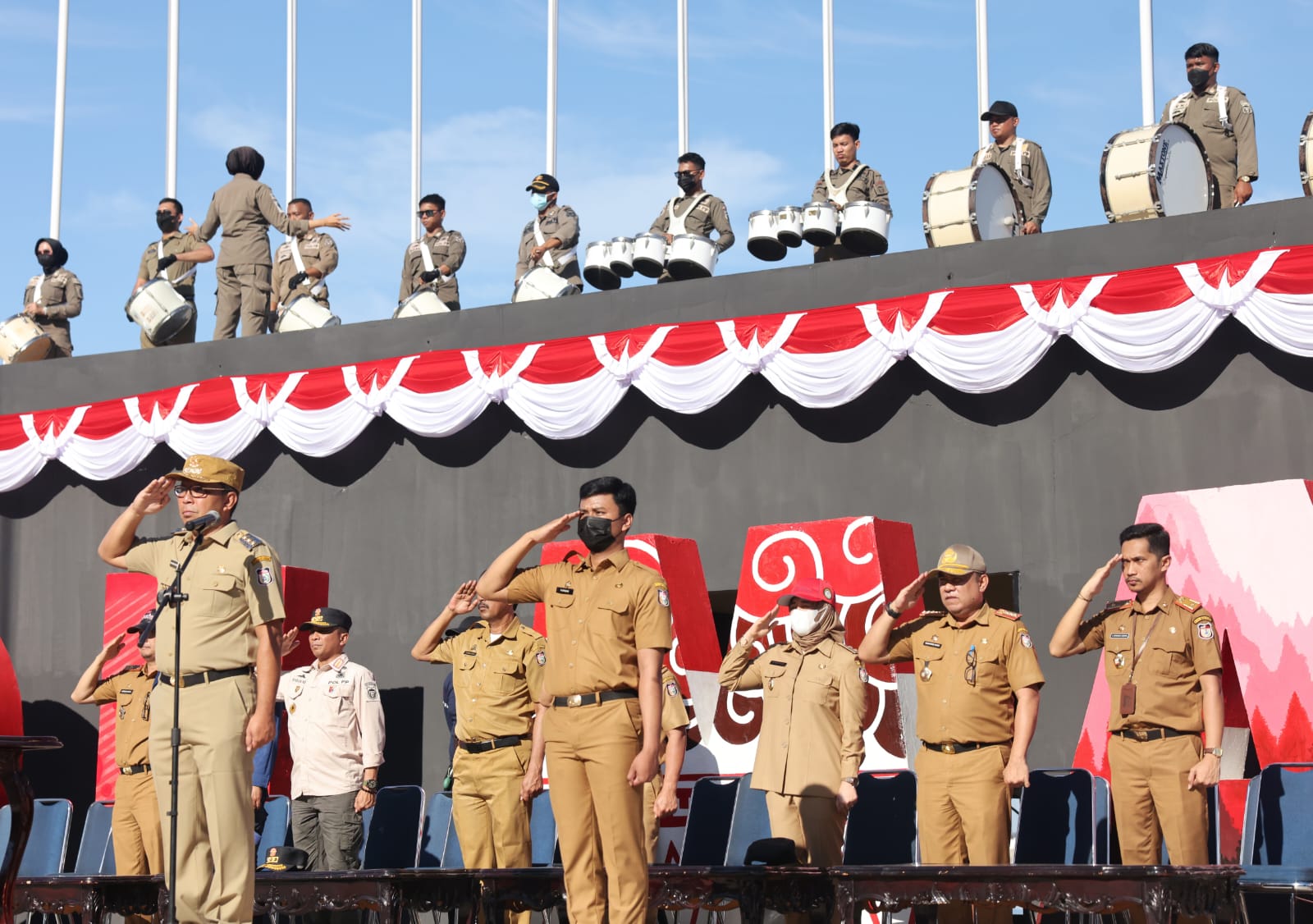Pemkot Makassar Siapkan 65 Meter & 77 Lembar Bendera Merah Putih Sambut HUT RI