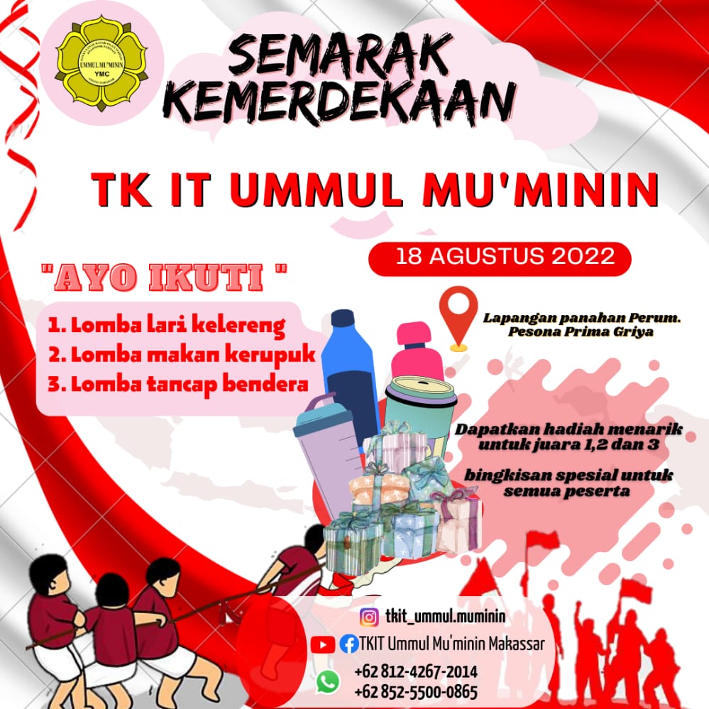 Meriahkan HUT ke-77 RI, TK IT Ummul Mu'minim Makassar Gelar Berbagai Lomba 2 Meriahkan HUT ke-77 RI, TK IT Ummul Mu'minim Makassar Gelar Berbagai Lomba
